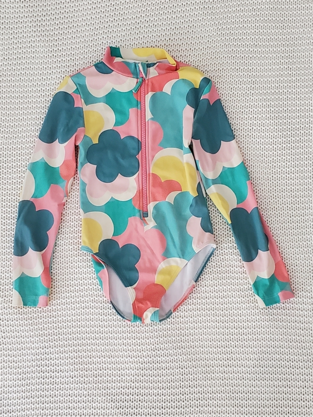 Mini Boden Long-Sleeve One Piece Swimsuit Size 6-7Y